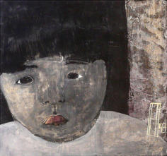 "Kind", Tempera auf Papier, ca. 47 x 44,  by Heike Oevermann